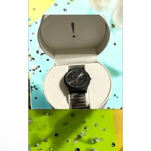 Isaac Mizrahi Black and Gray Men's Watch